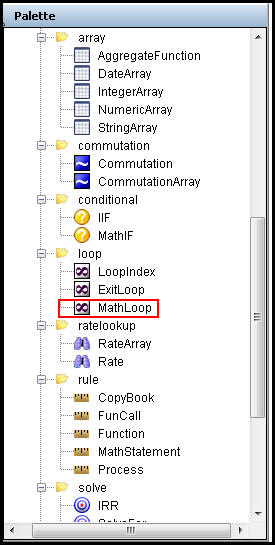 Math Loop Math Variable in the Rules Palette